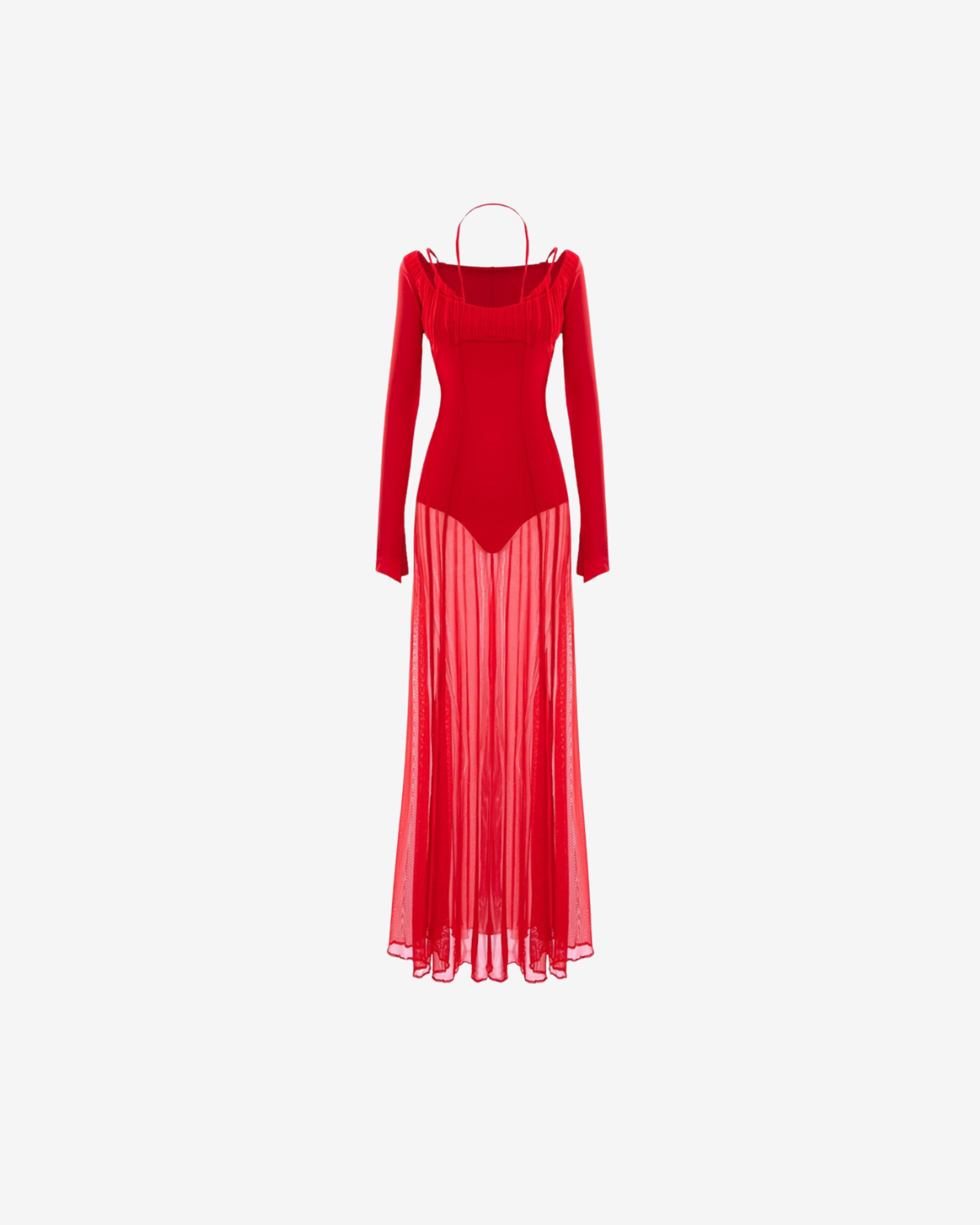 Rochie Lunga din Tulle "Firewall Veil", Rosie, SZY