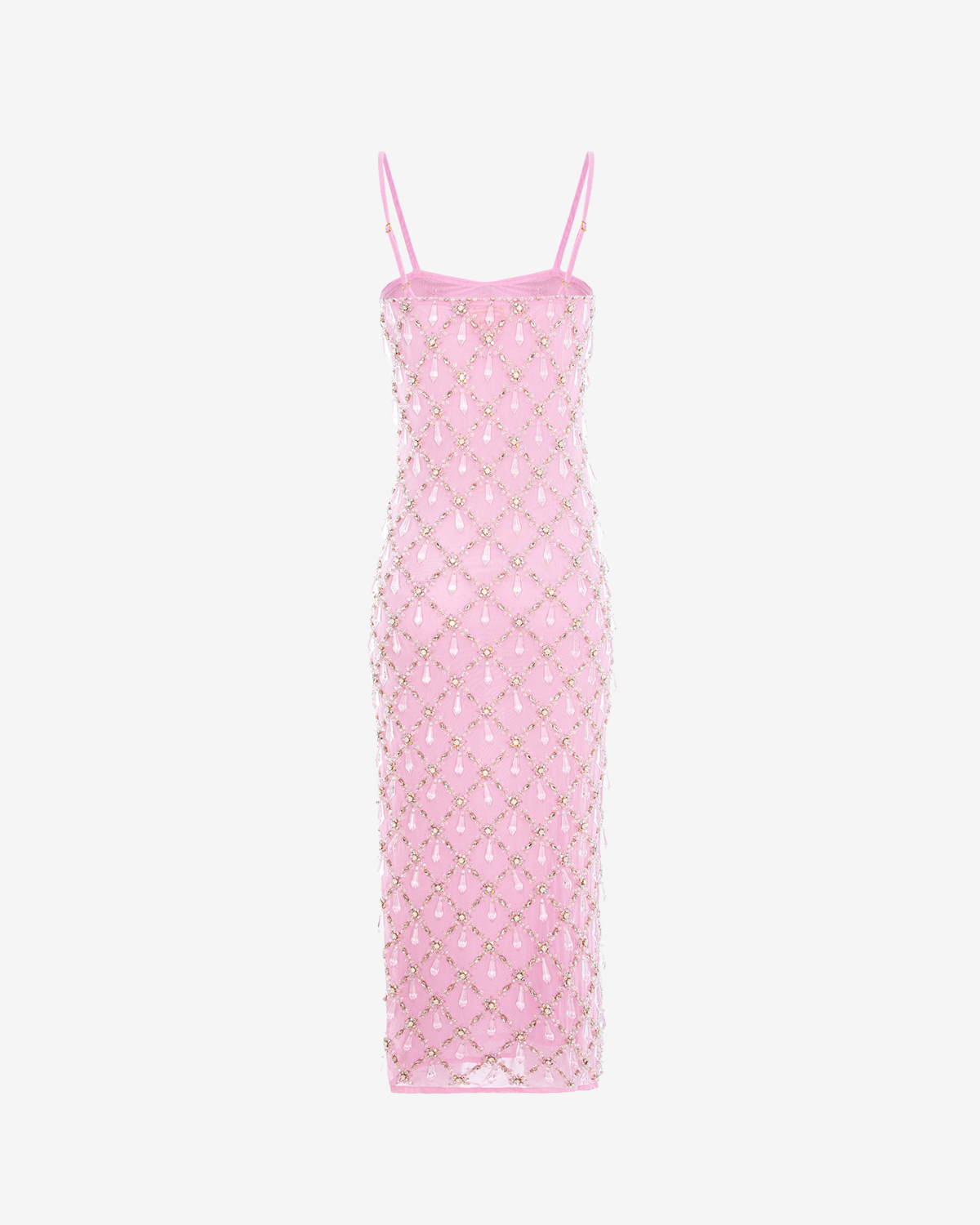 Rochie Maxi cu Cristale Calliope, Roz