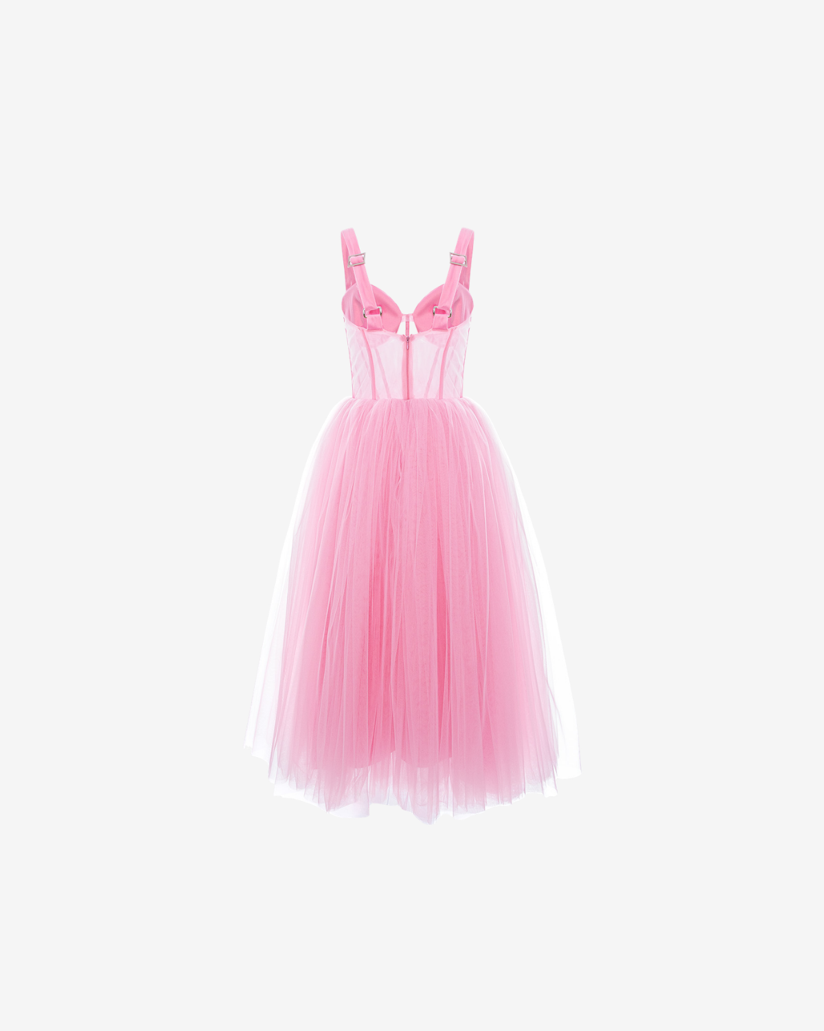Rochie Tulle cu Corset Iconic, Roz