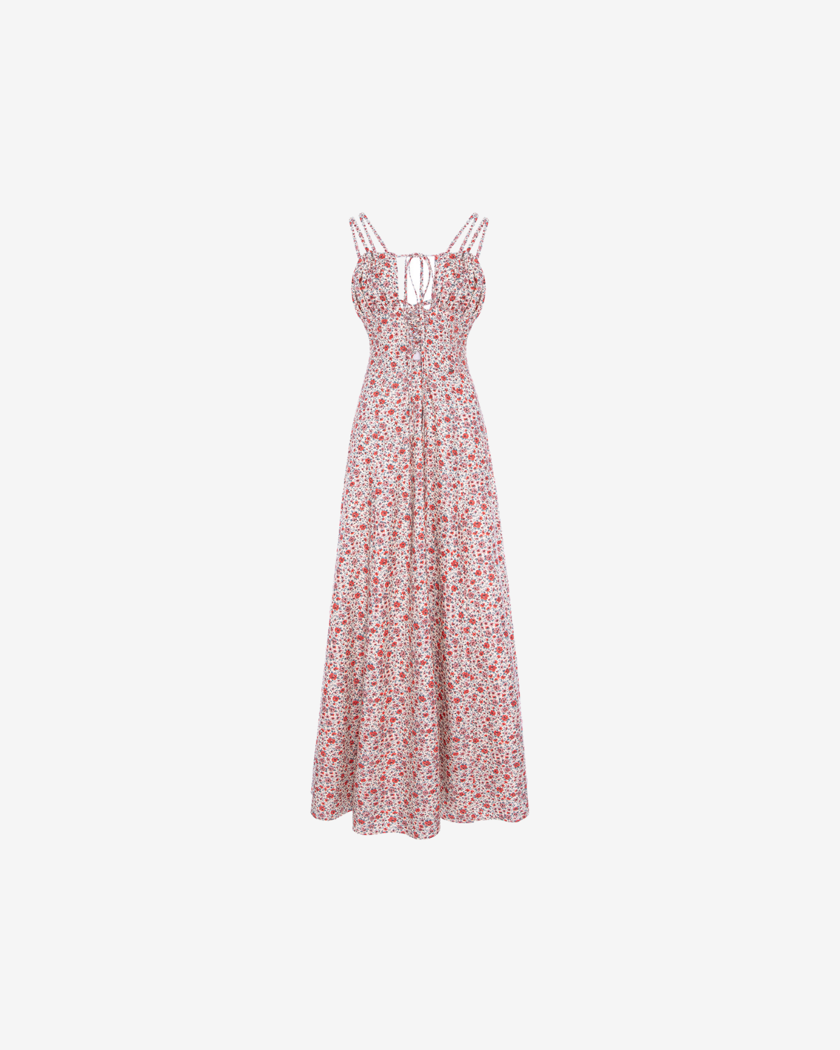 Rochie Lunga cu Trandafiri, Alba