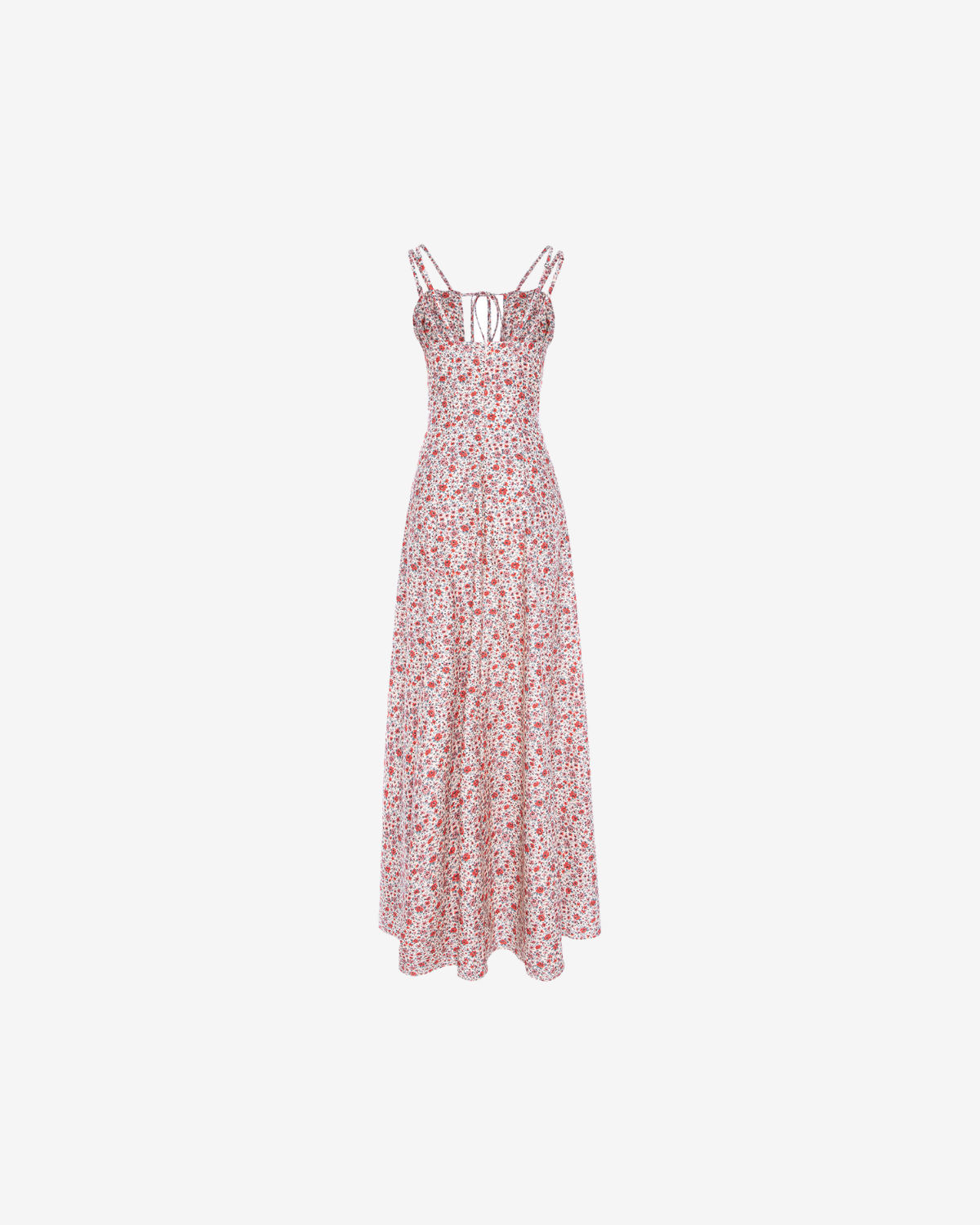Rochie Lunga cu Trandafiri, Alba