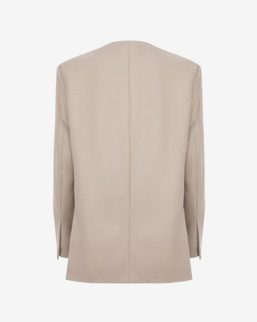 White Crop Blazer