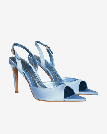 Sandale din Satin "Vicky", Albastre
