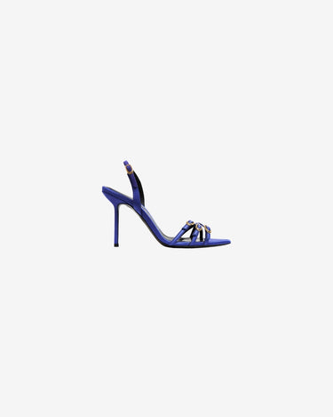 Sandale din Satin Ivy, Indigo
