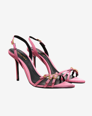 Sandale din Satin Ivy, Roz