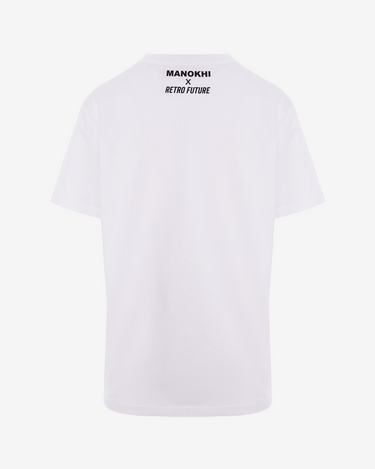 Tricou cu Logo Manokhi x RF, Alb