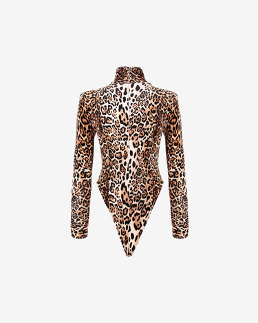 Body cu Helanca Blankie din Catifea, Leopard