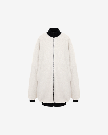 Bomber Oversized Unisex, Alb