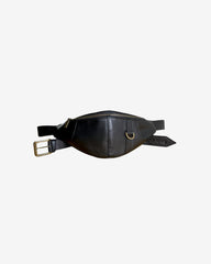 Borseta de Piele "Boomerang", Neagra