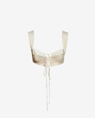 Bustiera Tip Corset Carmen, Crem