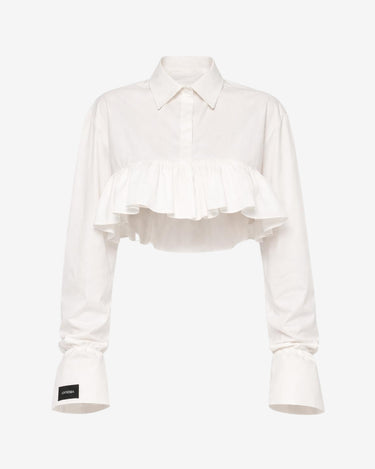 Camasa Crop Clara, Alba