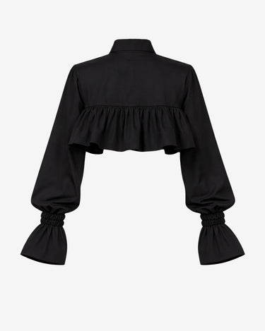 Camasa Crop Clara, Neagra