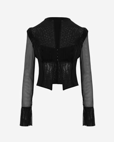 "Echo" Mesh and Lycra Shirt