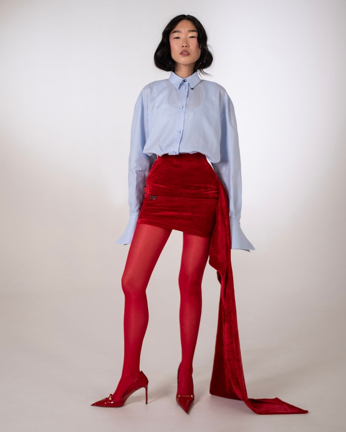 Camasa Oversized, Albastru Deschis
