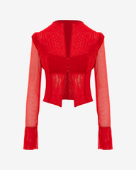 "Echo" Mesh and Lycra Shirt