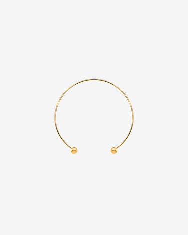 Choker din Argint "Sphere" Placat cu Aur Galben