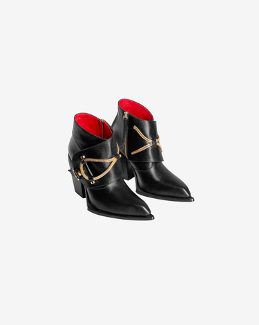 Ciocate din Piele Western Rich Bitch, Negre
