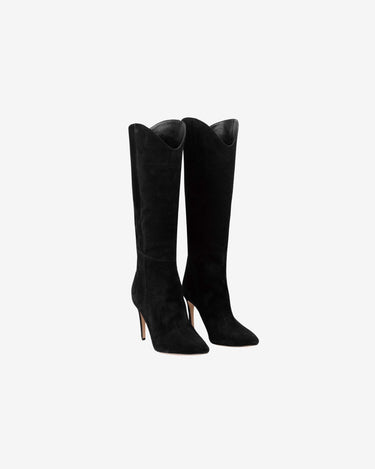 V-shaped Suede Boots