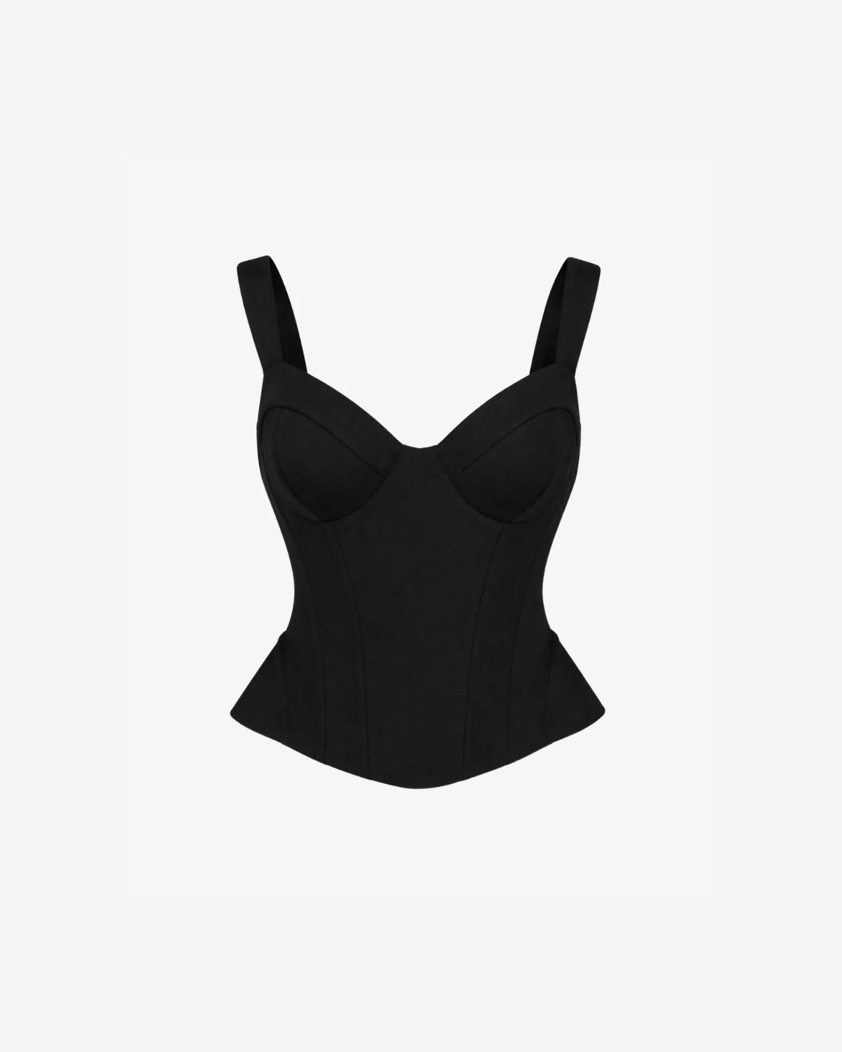 Corset din Bumbac, Negru
