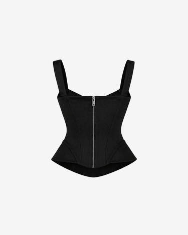 Corset din Bumbac, Negru