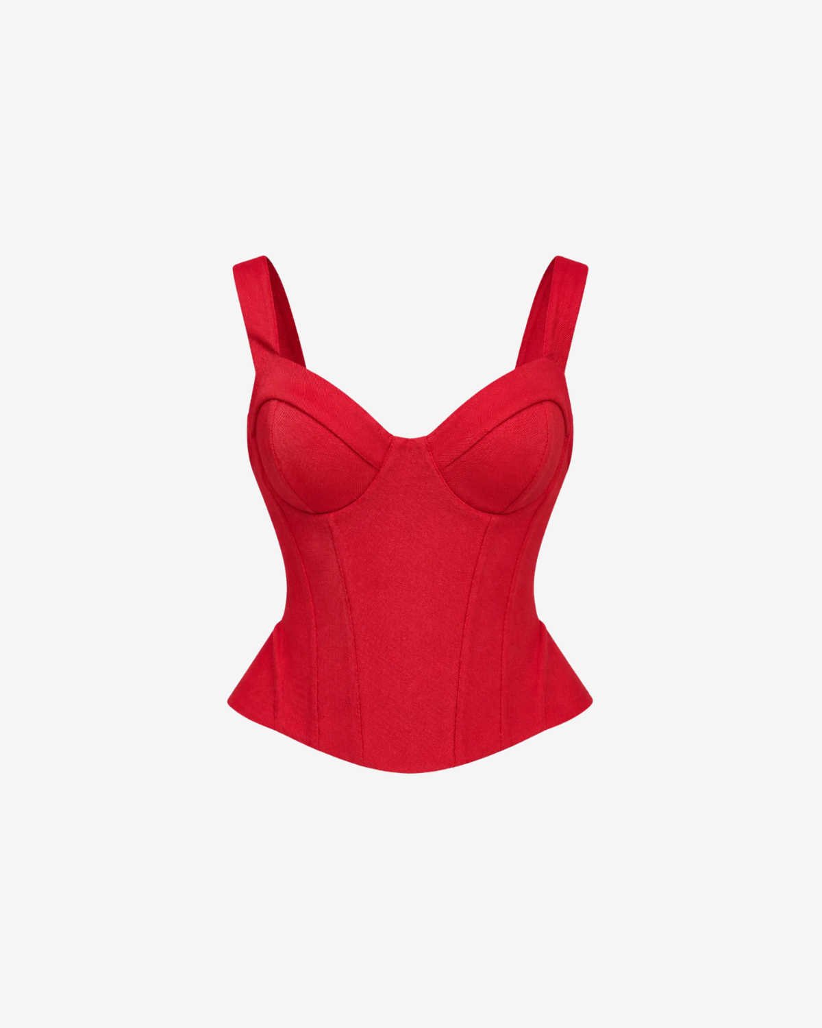 Corset din Bumbac, Rosu