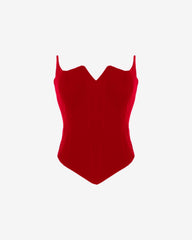 Corset Red Velvet Feel Me 