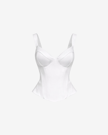 Corset Structurat, Alb