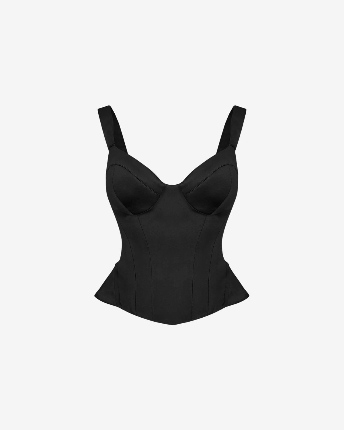 Corset Structurat, Negru
