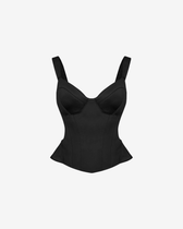 Corset Structurat, Negru