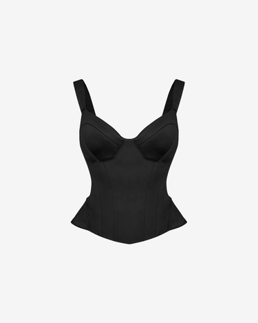 Corset Structurat, Negru