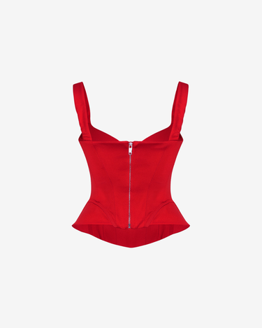 Corset Structurat, Rosu