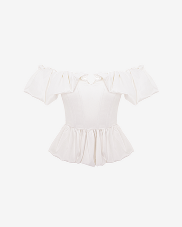 Corset Top, Alb