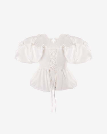 Corset Top, Alb