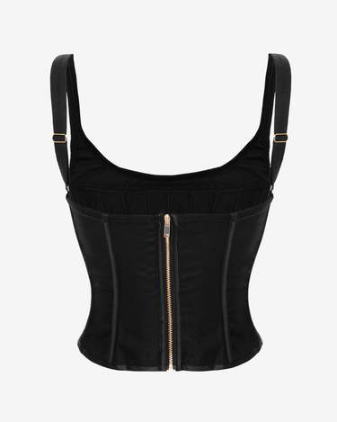 Corset Victoria din Bumbac, Negru