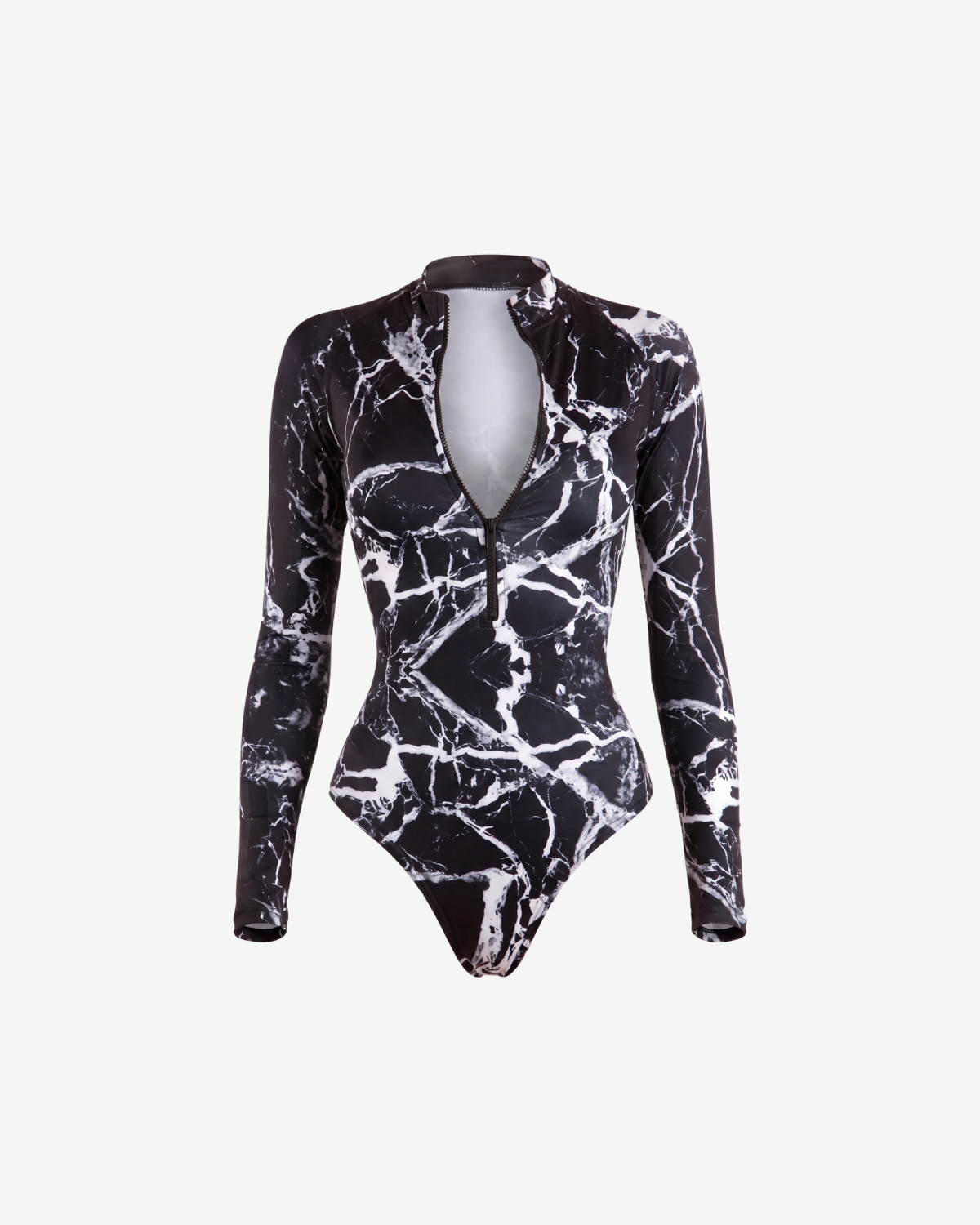 Costum de Baie Intreg Scuba, Black Marble, INFSD