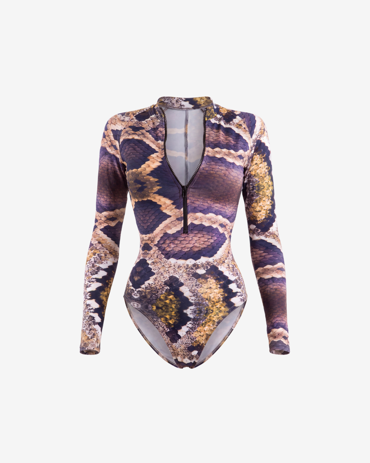Costum de Baie Intreg, Scuba, Iced Coffee Python