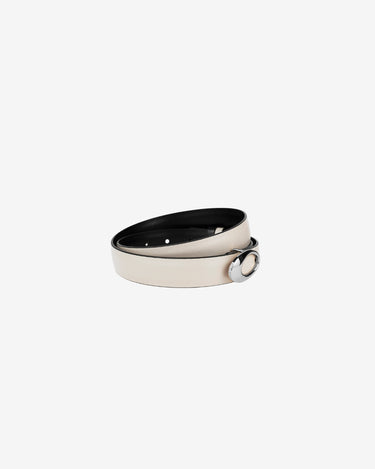 Curea Reversibila Infinity Black, Ivory & Silver
