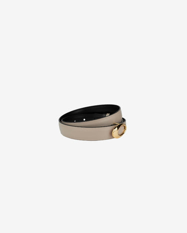 Curea Reversibila Infinity Black, Tapioca & Gold