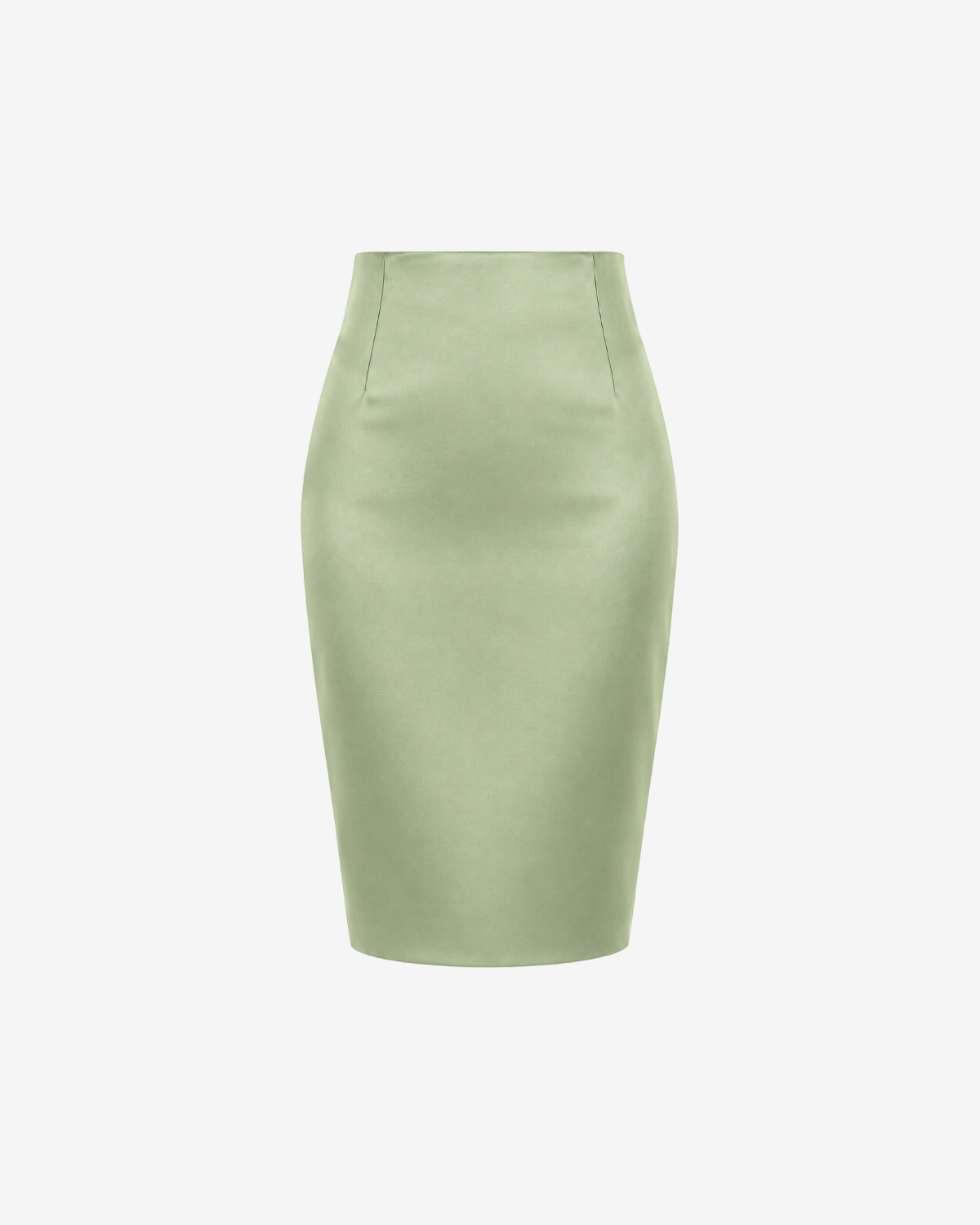 Fusta Creion Jasmine din Tafta, Sage Green