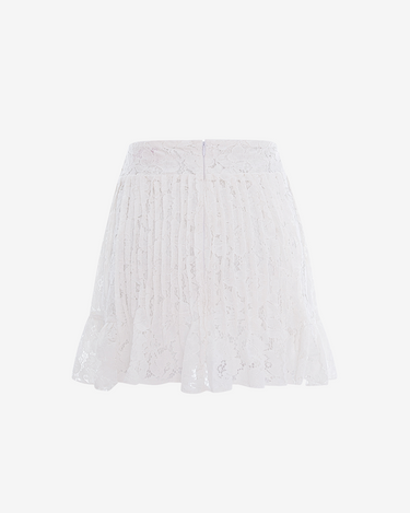 "Breeze" Lace Skirt, White