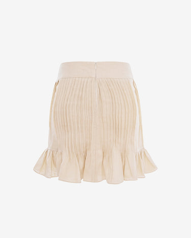 Linen Skirt "Breeze", Beige