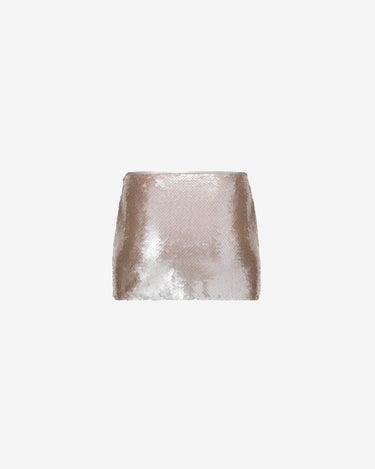Low waist sequin mini skirt
