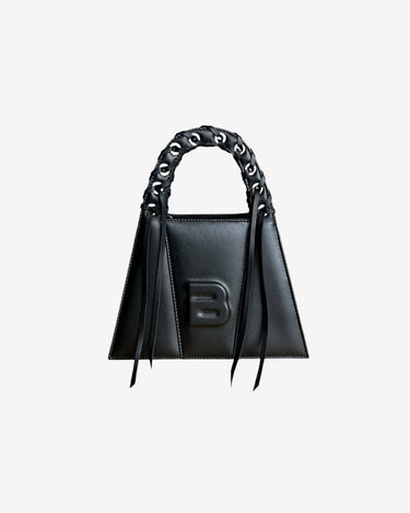 Geanta Mini Franjuri "Lock", Neagra