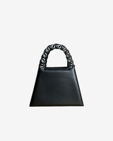 Geanta Mini Franjuri "Lock", Neagra