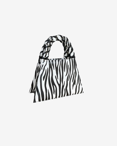 Geanta Mini Franjuri "Lock", Zebra