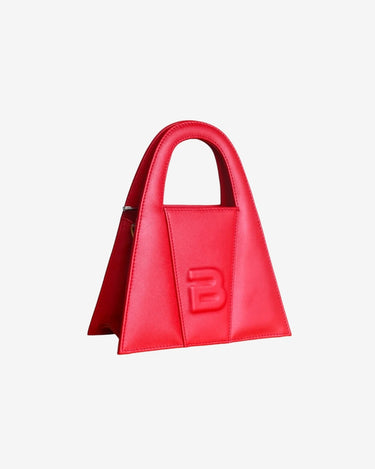 Geanta Mini de Piele "Lock", Rosie