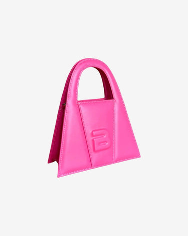 Pink Leather Minnie Lock Bag