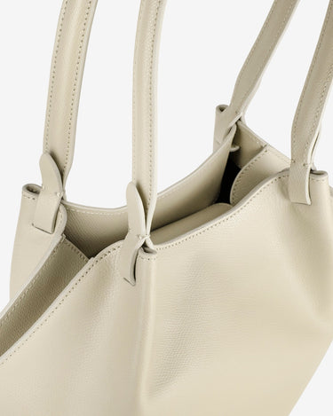 Geanta Mini Shell, Crem