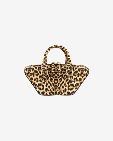 Geanta de Piele "Baby Boat", Leopard