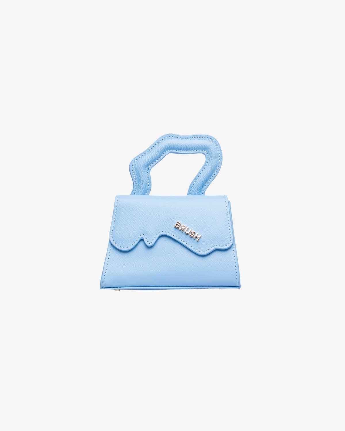 Geanta de Piele "Baby Leak", Albastru Deschis, Brush